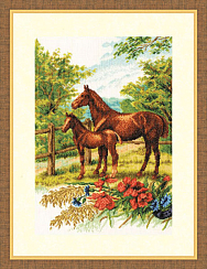 Вышивка З-001 На выгоне Вышивка З-001 На выгоне