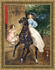 Вышивка КР-006 Всадница. 1832