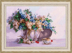 Вышивка ЛЦ-080 Астильба и дельфиниум Вышивка ЛЦ-080 Астильба и дельфиниум