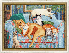 Вышивка НЛ-049 На диване